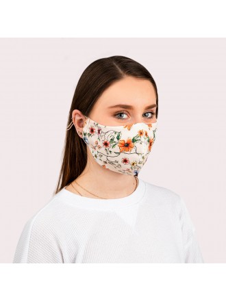 3x Set de Máscaras - Floral y Tie Dye