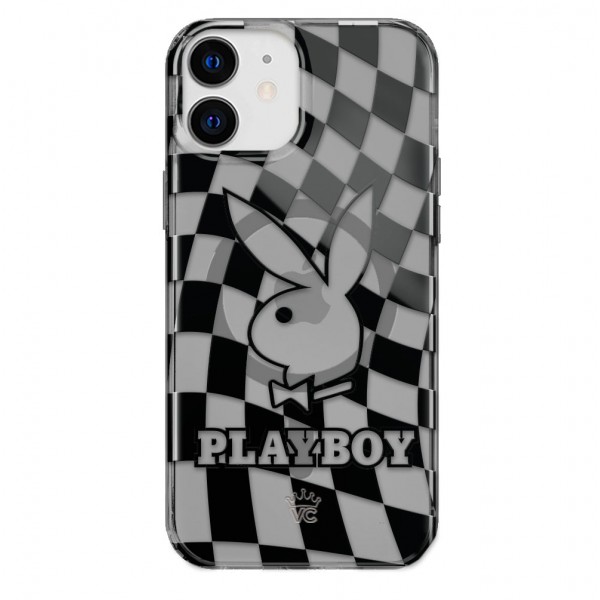 Funda transparente Playboy Checkmate para iPhone