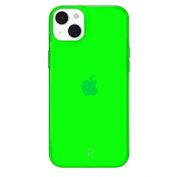 Funda iPhone Verde Neón Transparente